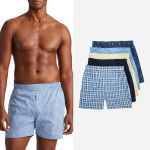 Труси боксери Polo Ralph Lauren, Men's Underwear, Cotton Classic Fit NCWBP5 Plaid, Nvy, Rus, Stripe,