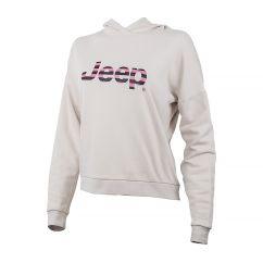 Кофта JEEP HOODED CROPPED SWEATSHIRT Striped Print