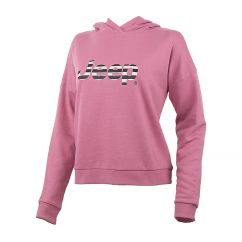 Кофта JEEP HOODED CROPPED SWEATSHIRT Striped Print