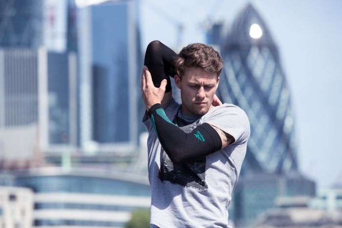 Рукав компресійні Reebok Knitted Compression Arm Sleeve чорний Уні S