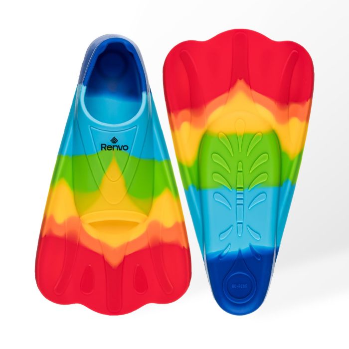 Ласти для тренування в басейні Renvo Criz із закритою п'ятою Різнокольоровий 36-38 (SF120-45 36-38)