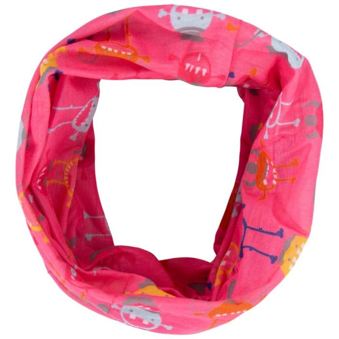Баф MONSTERBALL - KIDS FACE COVERING UCHSSCTR0001-FLAMINGO MONSTER PRINT Trespass TU Розовий