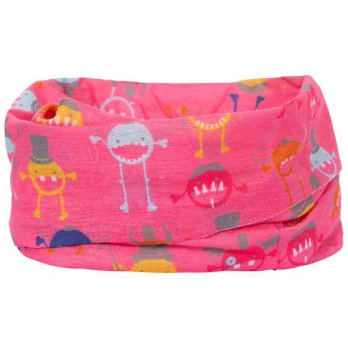 Баф MONSTERBALL - KIDS FACE COVERING UCHSSCTR0001-FLAMINGO MONSTER PRINT Trespass TU Розовий